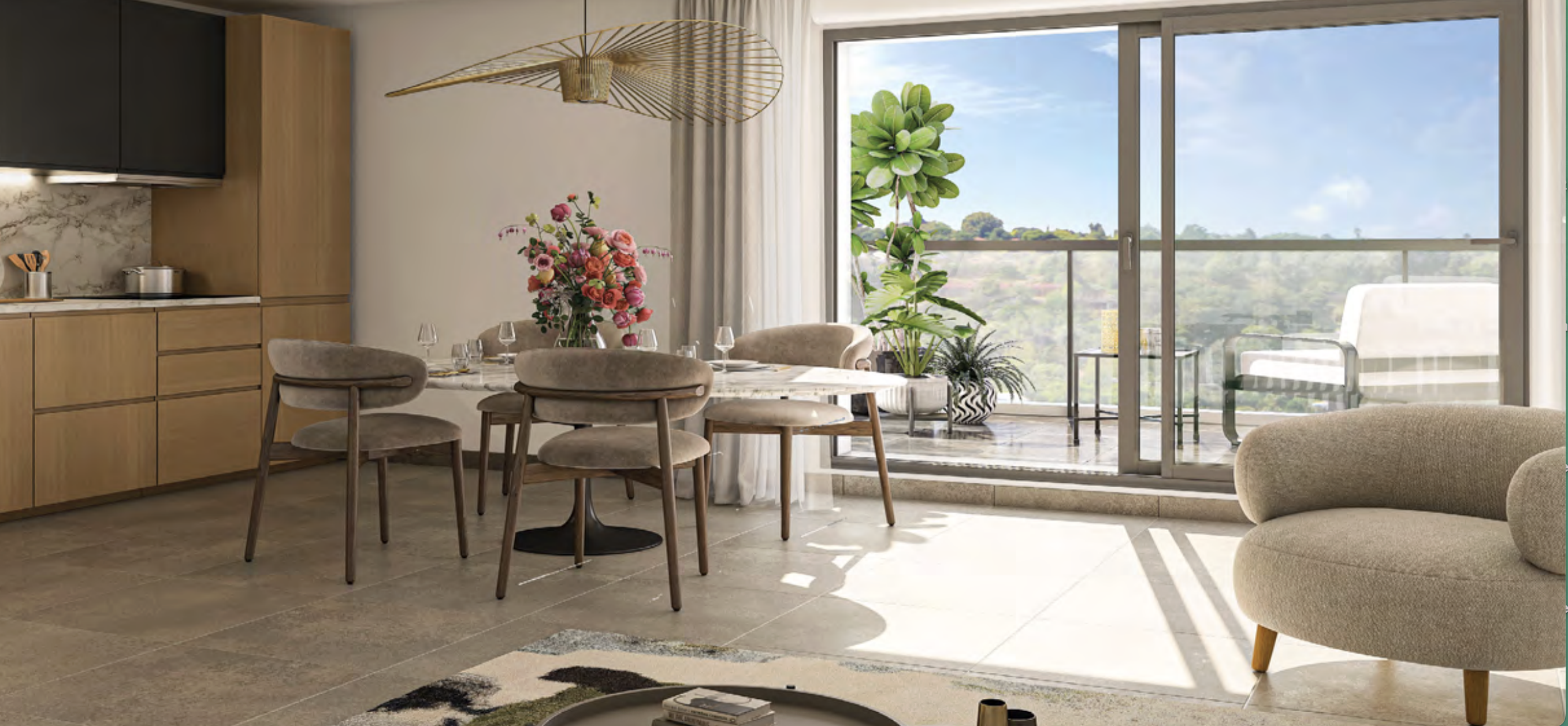 Perspective du programme immobilier neuf à Thoiry